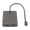 Adaptador Multipuertos USB C - Docking Station USB Tipo C HDMI 4K 30Hz VGA - Hub USB 3.0 5Gbps (USBA/USBC) - PD 100W - 1 Display