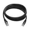 Cable Ethernet (UTP) Moldeado Snagless Cat6 Gigabit (RJ45 M/M), PoE, Negro, 2.13 m [7 pies] - Con los nuevos cables de empalme m
