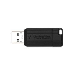 Unidad flash USB PinStripe de 64 GB - Negro
