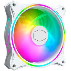 Ventilador Cooler Master masterfan mf120 halo, blanco, LED RGB, gamer