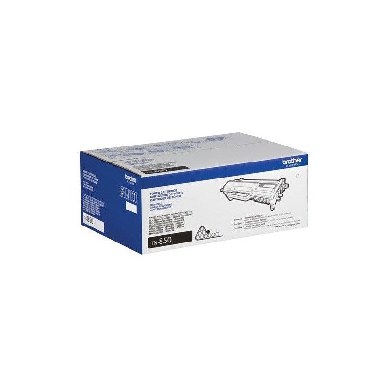 Tóner Brother TN850, Laser, 8000 páginas, Negro Tóner Brother TN850, Laser, 8000 páginas, Negro