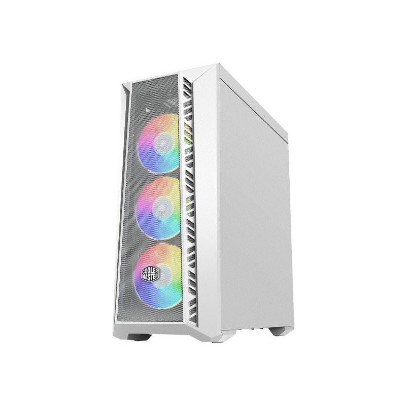 Gabinete Cooler Master masterbox 520 mesh, blanco, mid-tower, e-aTX, a