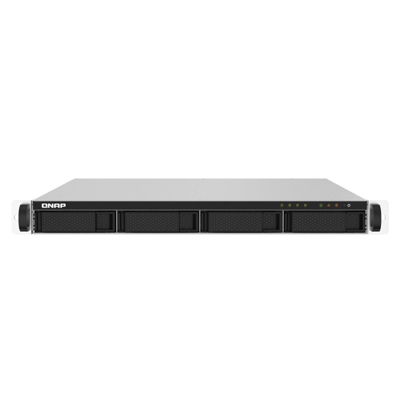 NAS qnap ts-432pxu-2g, 4 bahías SATA HDD 3,5, rack 1u, núcleo cuádruple 1.7GHz, 2gb DDR4 udimm hasta 16GB, 2 pto 2,5 gbe, 2 pto