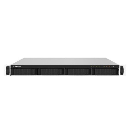 NAS qnap ts-432pxu-2g, 4 bahías SATA HDD 3,5, rack 1u, núcleo cuádruple 1.7GHz, 2gb DDR4 udimm hasta 16GB, 2 pto 2,5 gbe, 2 pto
