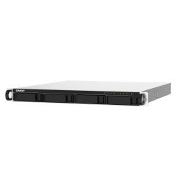 NAS qnap ts-432pxu-2g, 4 bahías SATA HDD 3,5, rack 1u, núcleo cuádruple 1.7GHz, 2gb DDR4 udimm hasta 16GB, 2 pto 2,5 gbe, 2 pto