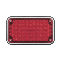 Luz de advertencia de 6x4", color rojo, ideal para ambulancias