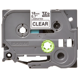 Cinta Negro sobre transparente para rotulador Brother series 300, 310B, 330, 530