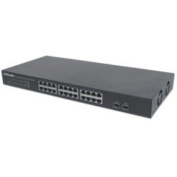 Switch de 24 puertos gigabit Ethernet con 2 puertos SFP