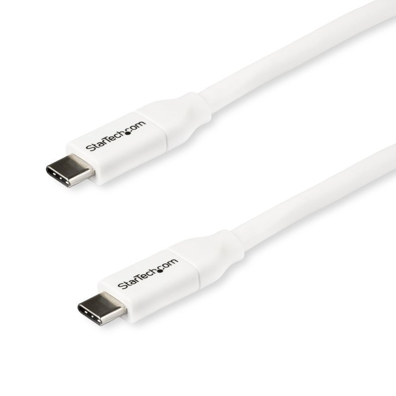 Cable de 2m USB-C a USB-C con capacidad para Entrega de Alimentación de 5A - USB TipoC