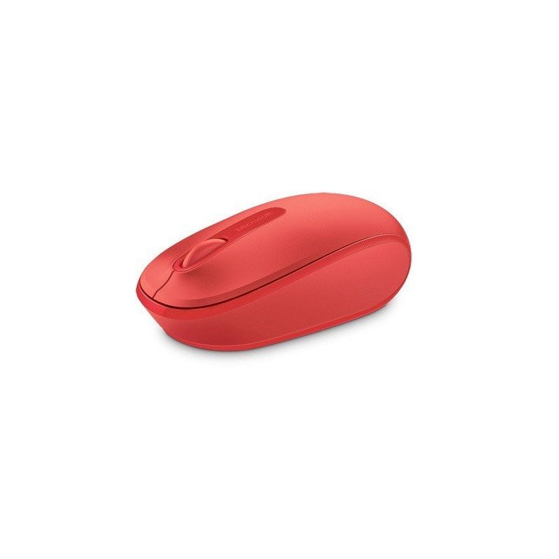 Mouse óptico Microsoft inalámbrico Mobile 1850 rojo blíster
