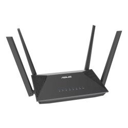 Router de escritorio ASUS RT-AX52 AX1800 AiMesh, Wi-Fi 6 (802.11ax), Doble banda (2,4 GHz / 5 GHz), Ethernet, Negro