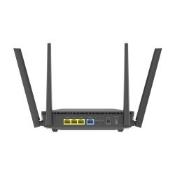 Router de escritorio ASUS RT-AX52 AX1800 AiMesh, Wi-Fi 6 (802.11ax), Doble banda (2,4 GHz / 5 GHz), Ethernet, Negro