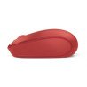 Mouse óptico Microsoft inalámbrico Mobile 1850 rojo blíster