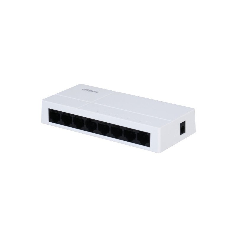 Switch para Escritorio 8 Puertos, Gigabit Ethernet, 10, 100, 1000, Diseño Compacto, Capa 2, switching 16 Gbps, Blanco