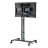 Soporte compacto para TV con ruedas Soporta un televisor de 34" a 55" de hasta 35 kg (77 lbs.), +, -10° de inclinación, diseño q