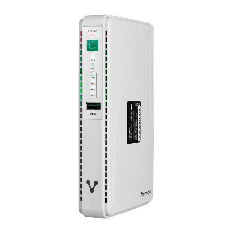 No break Vorago NBM-300, 100 V, 240 V, 50/60 Hz, Corriente alterna, CC, USB tipo A, 2.2 Ah