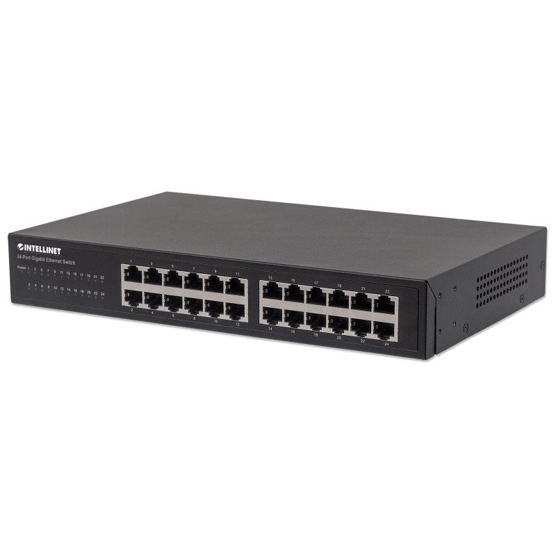 Switch Intellinet 561273, Gigabit Ethernet (10/100/1000), Bidireccional completo (Full duplex), Montaje en rack Switch Intellinet 561273, Gigabit Ethernet (10/100/1000), Bidireccional completo (Full duplex), Montaje en rack
