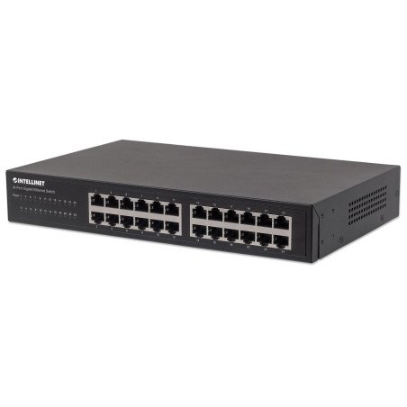 Switch Intellinet 561273, Gigabit Ethernet (10/100/1000), Bidireccional completo (Full duplex), Montaje en rack