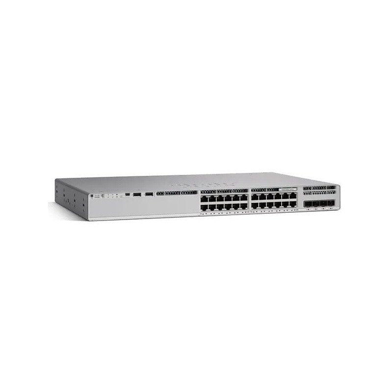 Switch Catalyst 9200, 48 Puertos Gigabit Ethernet, PoE+, Network Essentials, Incluye cable CAB-TA-NA, la suscripción DNA y el Sm