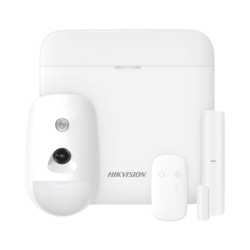 kit de alarma AX pro con GSM (3g/4g), incluye: 1 hub, 1 sensor PIR con cámara, 1 contacto magnético, 1 control remoto,