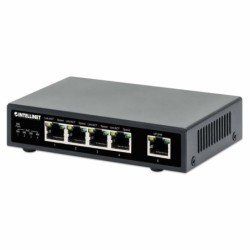 Switch PoE+ Intellinet, con 5 puertos Gigabit Ethernet (10/100/1000), Energía sobre Ethernet (PoE)