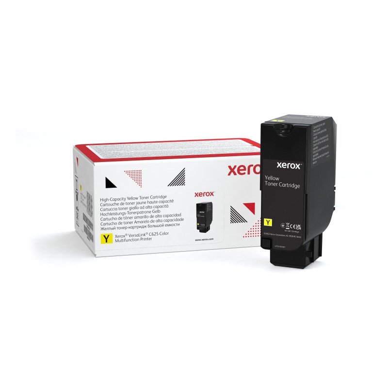 Cartucho Xerox de Tóner amarillo de alta capacidad para equipo C625 Cartucho Xerox de Tóner amarillo de alta capacidad para equipo C625