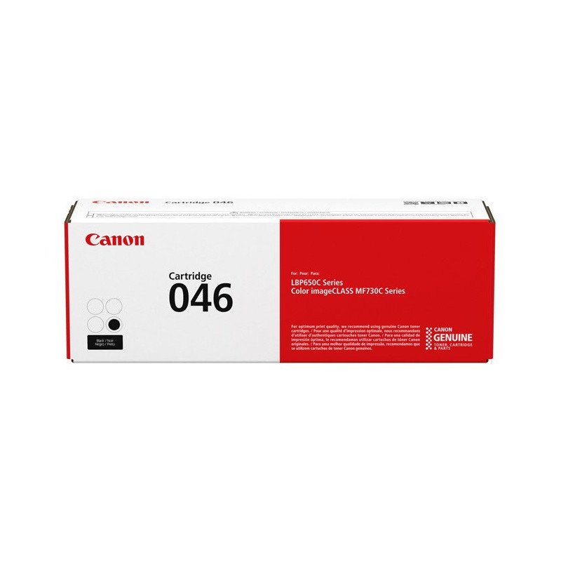 Tóner canon 046 negro para mf735 mf733 mf731 2200 paginas Tóner canon 046 negro para mf735 mf733 mf731 2200 paginas
