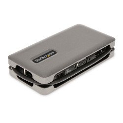 Adaptador Multipuertos USB-C, HDMI 4K a 60Hz VGA, Hub 3x USB