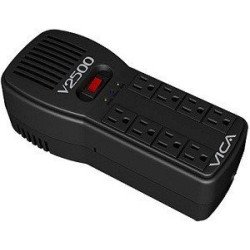 Regulador Vica mod v2500 2500va 1500w 3 pasos de regulación 8 tomas de