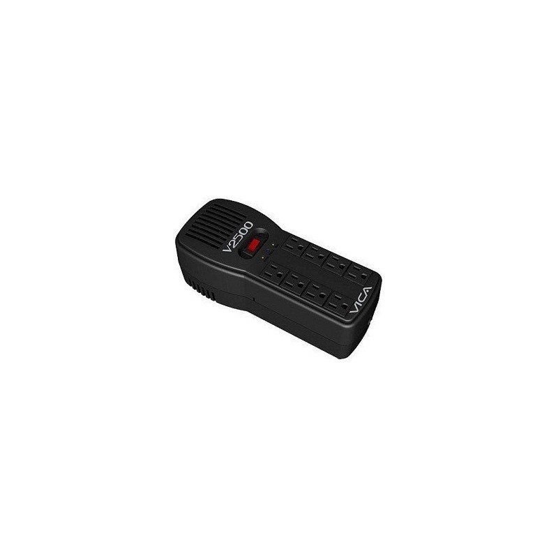 Regulador Vica mod v2500 2500va 1500w 3 pasos de regulación 8 tomas de