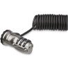 Cable de 1.8m con Candado para Laptop Auto Enrollable y Combinación