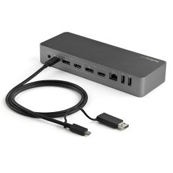 Docking Station Universal para Laptop, Dock USB-C y USB-A, HDMI y DP