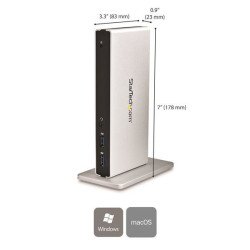 Replicador de Puertos Universal USB 3.0 para Laptop con DVI Doble