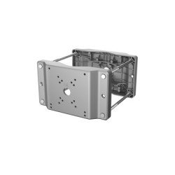 Montaje en poste para cámaras PTZ y cajas de exterior, aluminio y acero, compatible con brazo pfb710w-sg, c