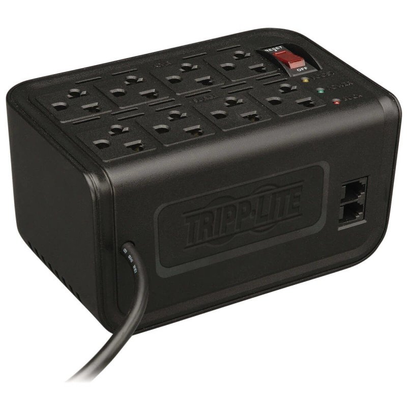 Regulador Tripp-Lite VR1208R 8 cont. 5-15r/500 watts, 120v, 60hz con s Regulador Tripp-Lite VR1208R 8 cont. 5-15r/500 watts, 120v, 60hz con s