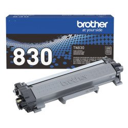 Tóner Brother TN830 negro, rendimiento aproximado 1, 200 páginas