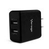 Cargador para pared Vorago AU-106 con 2 puertos USB negro