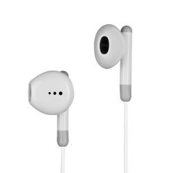 Audífonos Vorago EP-306 Tipo-c, aislamiento, superbass 1.2 m, manos libres, blanco