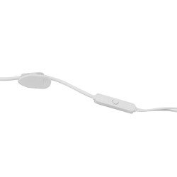 Audífonos Vorago EP-306 Tipo-c, aislamiento, superbass 1.2 m, manos libres, blanco