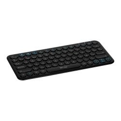 Teclado Inalámbrico Vorago MOD.KBW-400 Bluetooth de dos canales, conecta tres dispositivos diferentes al mismo tiempo, a batería