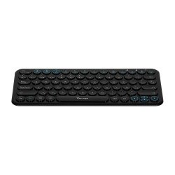 Teclado Inalámbrico Vorago MOD.KBW-400 Bluetooth de dos canales, conecta tres dispositivos diferentes al mismo tiempo, a batería