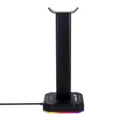 Soporte para headset techzone immortal gaming imgsa LED RGB negro