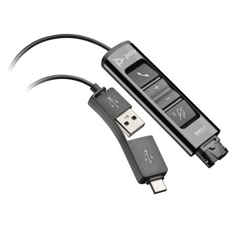 POLY Adaptador USB a QD DA85, Adaptador de interfase, 30 g, Negro