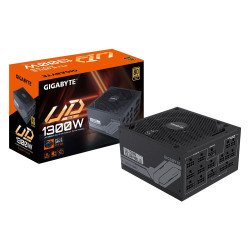 Fuente de poder Gigabyte UD1300GM PG5, 1300 W, 100 - 240 V, 50 - 60 Hz, 12 - 6 A, 6 A, 12 A