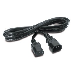 Cable de alimentación, IEC 60320 C13 a IEC 60320 C14, 2.4 m, negro, para SCL500RMI1UC, SCL500RMI1UNC, SMTL750RMI2UC