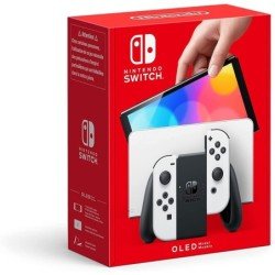 Nintendo switch modelo oled color joycons blanco. Version internacional -