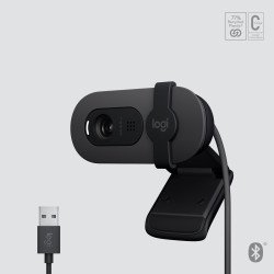 Logitech BRIO 105, Webcam, color, 2 MP, 1920 x 1080, 720p, 1080p, audi