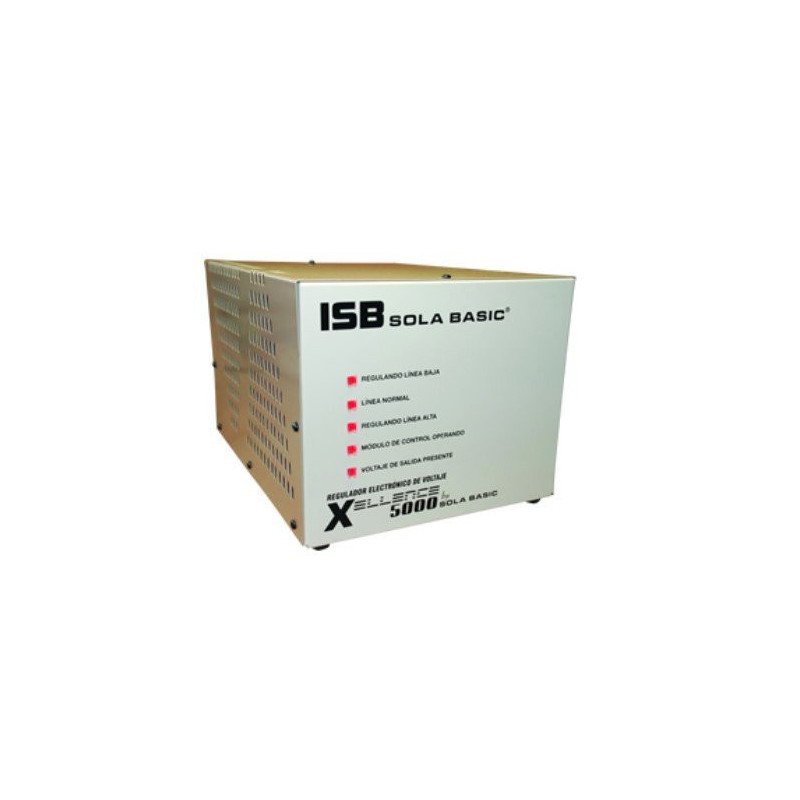 Regulador Industrias Sola Basic XELLENCE 5000 - 5000 VA, 4, Color blan