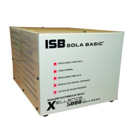 Regulador Industrias Sola Basic XELLENCE 5000 - 5000 VA, 4, Color blan