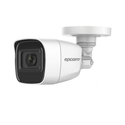 Audio por coaxitron, bala TurboHD 2 megapixel (1080p), gran angular 106°, lente 2.8 mm, 25 m IR Exir, exterior IP66, 4 tecnolog